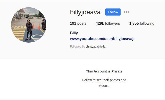 Dugaan Lakukan Pelecehan Seksual, Billy Joe Ava Private Akun Instagram