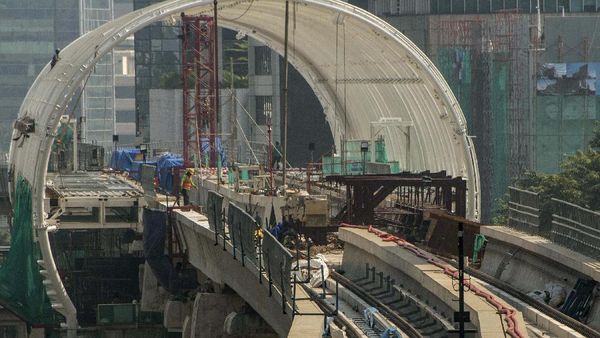 Proyek LRT Jabodebek Jalan Terus di Tengah Pandemi Corona