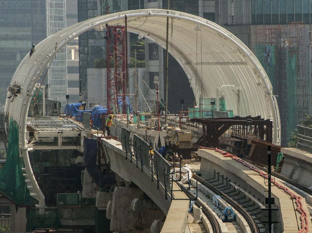 Proyek LRT Jabodebek Jalan Terus di Tengah Pandemi Corona Proyek LRT Jabodebek Jalan Terus di Tengah Pandemi Corona