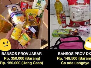 Netizen Ramai Bandingkan Isi Paket Sembako DKI Jakarta dan Jabar Netizen Ramai Bandingkan Isi Paket Sembako DKI Jakarta dan Jabar