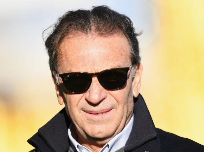 PARMA, ITALY - DECEMBER 22:  Brescia Calcio President Massimo Cellino looks on during the Serie A match between Parma Calcio and Brescia Calcio at Stadio Ennio Tardini on December 22, 2019 in Parma, Italy.  (Photo by Alessandro Sabattini/Getty Images)