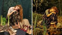 Diisolasi, Warga Rusia Bikin Foto Keren Tiru Lukisan Terkenal