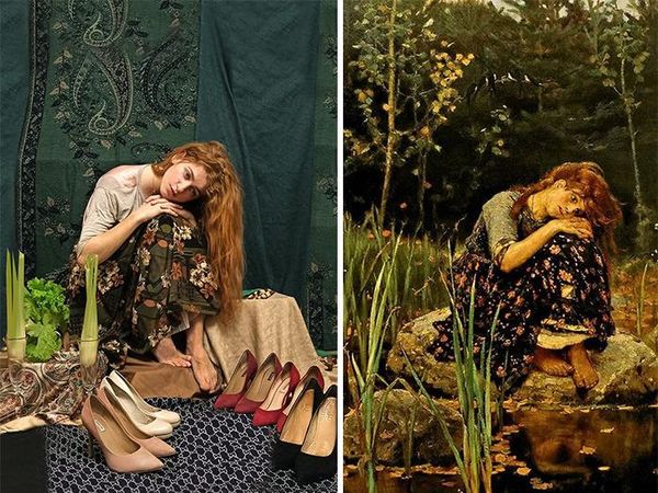 Diisolasi, Warga Rusia Bikin Foto Keren Tiru Lukisan Terkenal