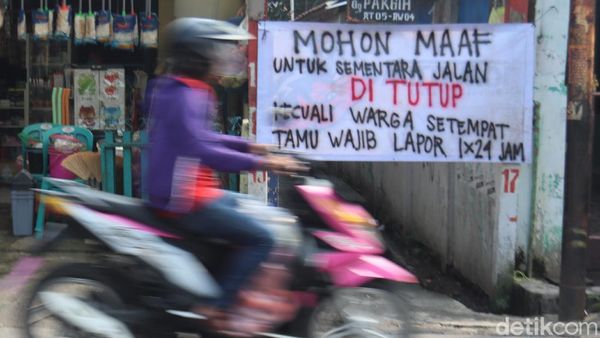 Jelang PSBB, Sejumlah Gang di Kota Bandung Ditutup