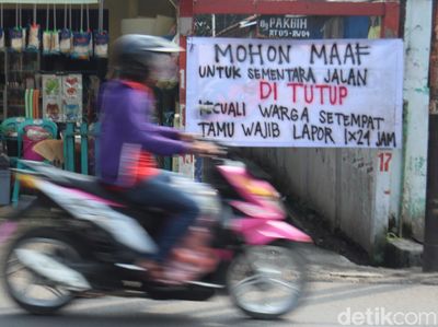 Jelang PSBB, Sejumlah Gang di Kota Bandung Ditutup
