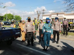 Polda Jatim Gandeng TNI Siapkan Teknis Keamanan Jelang PSBB Surabaya Raya