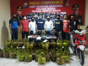 Polisi Tangkap Komplotan Pencuri Tabung Gas 3 Kg di Palopo Sulsel