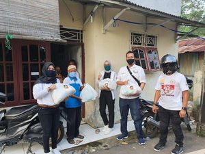 Ketua MPR Ikut Sumbang Bantuan ke 200 Keluarga Kurang Mampu