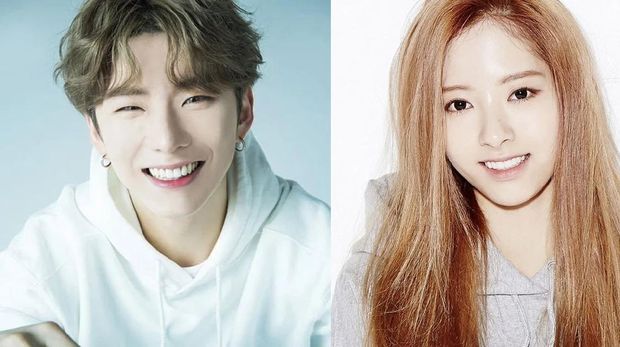 Kihyun Monsta X dan Bona Cosmic Girl
