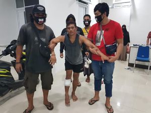 Maling Motor Ditangkap Saat Main Voli Pantai, Kaki Didor karena Coba Kabur