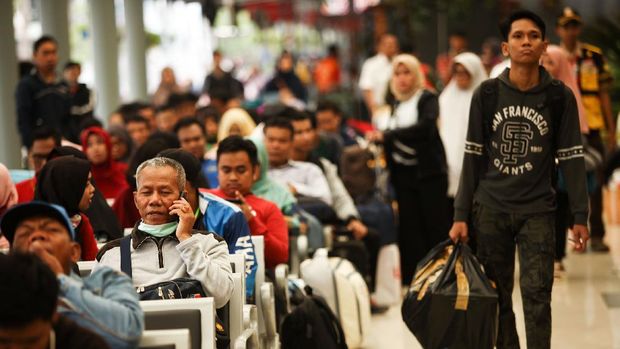 Momen arus mudik Lebaran