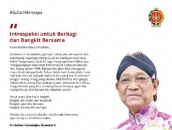Sultan Kembali Menyapa, Ajak Warga Yogya Introspeksi di Tengah Krisis