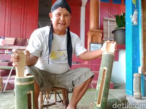 Pandemi Corona, Produsen Kentongan di Klaten Ini Banjir Pesanan