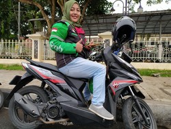 Perjuangan Driver Ojol Cantik Asal Ciamis di Tengah Pandemi Corona