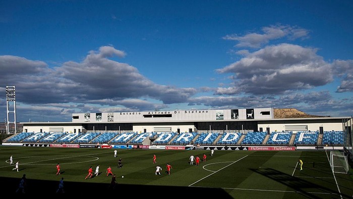 MADRID, SPAIN - MARCH 08:  General view of Estadio Alfredo Di Stefano during the UEFA Youth League Quarter Finals match between  Real Madrid CF and SL Benfica on March 8, 2016 in Madrid, Spain.  (Photo by Gonzalo Arroyo Moreno/Getty Images)