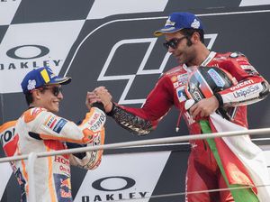 Video: Petrucci Juara MotoGP Prancis, Rossi Jatuh Lagi