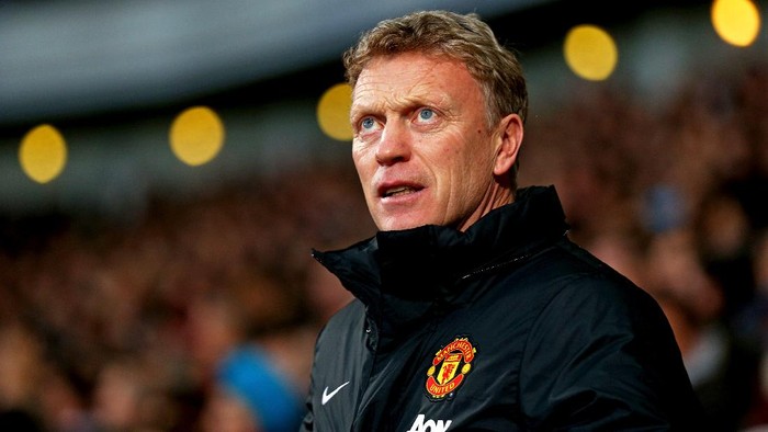 LONDON, ENGLAND - MARCH 22:  David Moyes the Manchester United manager looks on during the Barclays Premier League match between West Ham United and Manchester United at Boleyn Ground on March 22, 2014 in London, England.  (Photo by Paul Gilham/Getty Images)