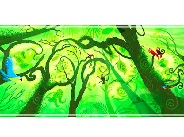Tampilan Google Doodle Rayakan Hari Bumi Tahun Ke tahun
