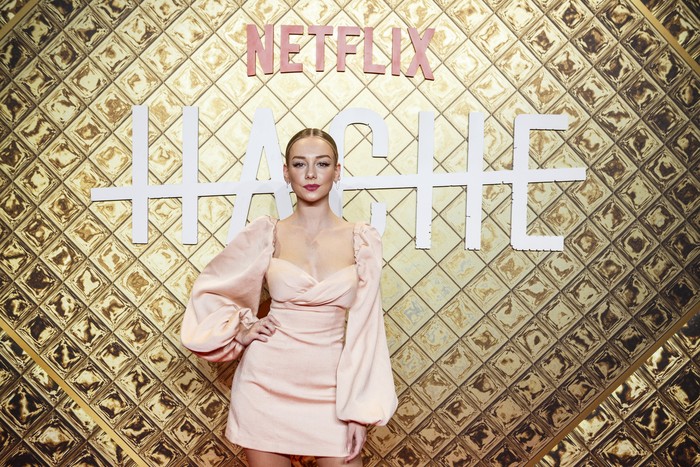 MADRID, SPAIN - OCTOBER 16: Ester Exposito attends Hache premiere by Netflix at Paz Cinema on October 16, 2019 in Madrid, Spain. (Photo by Pablo Cuadra/Getty Images for Netfix)