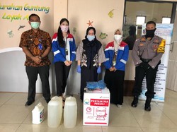 Lewat Tim Gugus, Pertagas Sumbang APD ke Puskesmas dan RSUD di Bontang