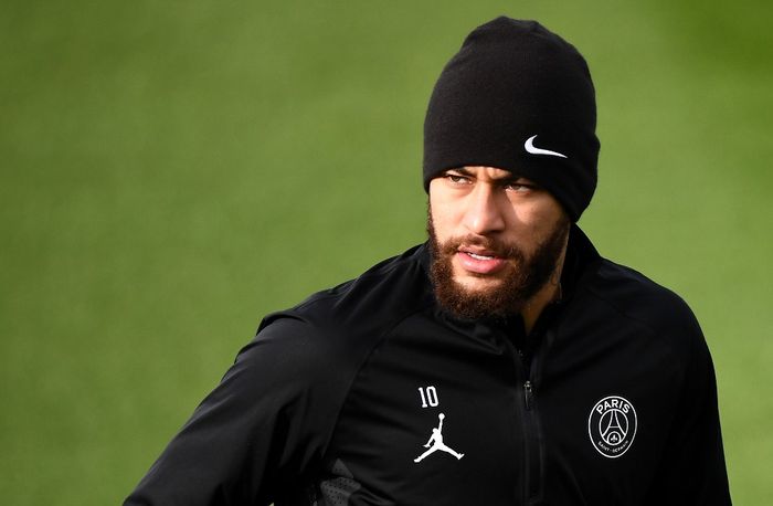 Neymar Paris Saint-Germains Brazilian forward Neymar takes part in a training session in Saint-Germain-en-Laye, west of Paris, on March 3, 2020, on the eve of the French Cup football match between Paris Saint-Germain (PSG) and Lyon. (Photo by FRANCK FIFE / AFP)