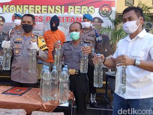 Bawa Ratusan Liter Miras, Warga Trenggalek Diamankan di Pacitan