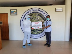 Pertamina Sumbang 100 Masker N95 buat Nakes Klinik Kesehatan di Bali