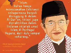 Nasaruddin Umar: Islam Tak Hanya Mewacanakan Toleransi Tapi Juga Praktik