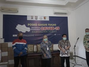 Pertamina Bagikan APD, Masker, hingga Vitamin ke RS di Tuban