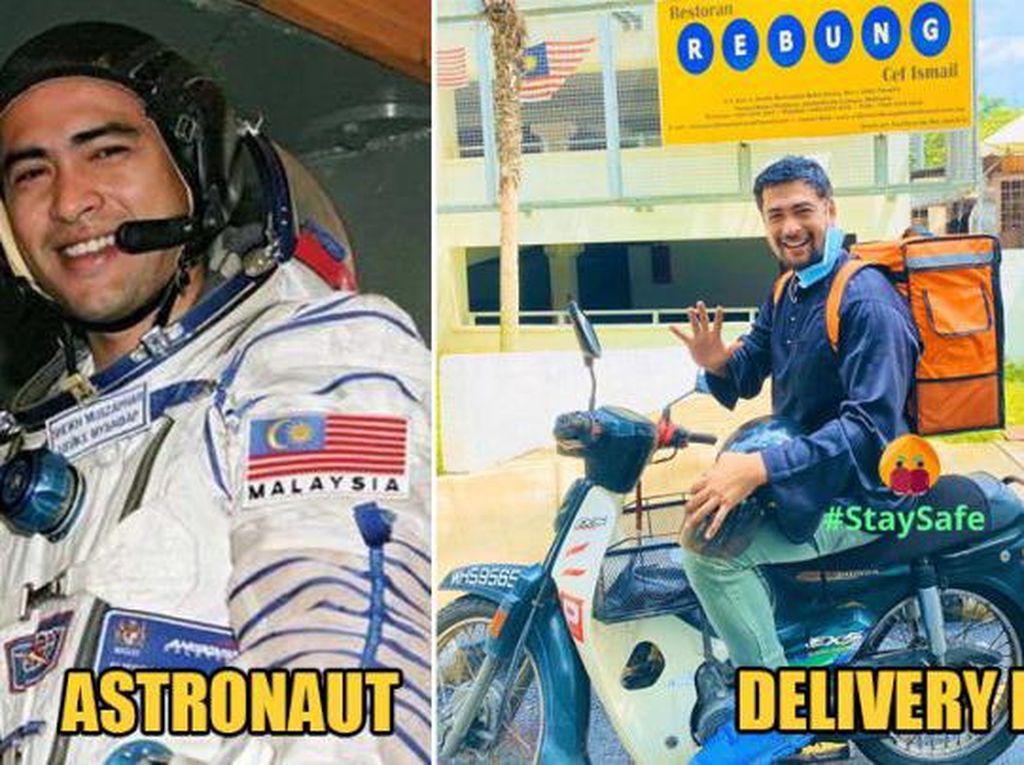 Cerita Astronot Pertama di Malaysia yang Kini Jadi Kurir Antar Makanan Cerita Astronot Pertama di Malaysia yang Kini Jadi Kurir Antar Makanan