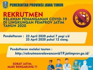 Pemprov Jatim Buka Lowongan 313 Tenaga Kesehatan Tangani Virus Corona