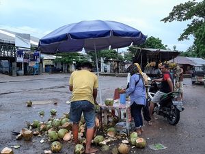 Hari Pertama Ramadhan, Pasar Beduk di Palembang Sepi
