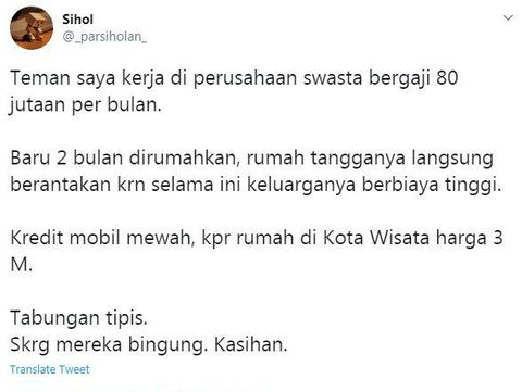 Viral! Orang Bergaji Rp80 Juta Dirumahkan, Rumah Tangga Jadi Berantakan
