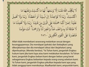 Lafal Doa dalam Al Quran Surat Al Baqarah ayat 286