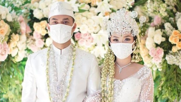 Foto pernikahan Zaskia Gotik dan Sirajuddin Mahmud
