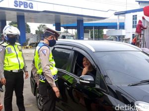 Cegah Pemudik, Polisi Jaga Perbatasan-Area Wisata di Sukabumi