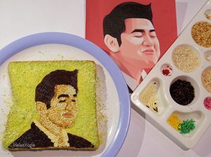 Wajah Chef Arnold Jadi Lukisan Roti Meses, Digarap sampai 10 Jam!