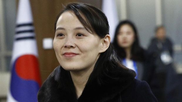 Kim Yo Jong hadir di upacara pembukaan PyeongChang 2018 Winter Olympic Games pada 9 Februari 2018 in Pyeongchang-gun, Korea Selatan.