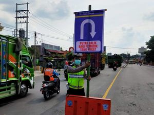 Gagal Lewat Jalan Tikus, 200 Pemudik  ke Nganjuk Nyerah Akhirnya Putar Balik