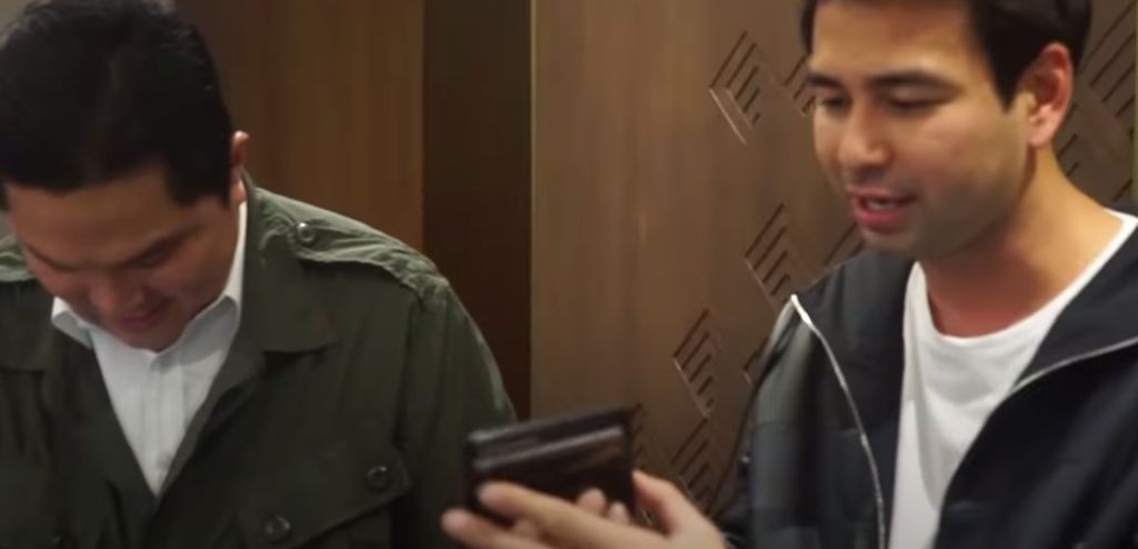 Erick Tohir dan Raffi Ahmad