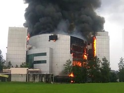 Kapolsek Terluka saat Hindari Reruntuhan Kebakaran Gereja Christ Cathedral