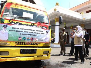 Pemprov Jatim Kirim Sembako ke Surabaya Raya yang Terapkan PSBB Besok