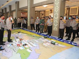 Jaga Kondusivitas PSBB Surabaya Raya, Polda Jatim Gelar Simulasi Keamanan
