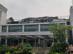 Kebakaran di Gereja Christ Cathedral Padam, Api Diduga dari Korsleting Listrik