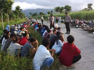 Puluhan Pemuda Ikut Balap Liar di Tengah Pandemi Dibubarkan