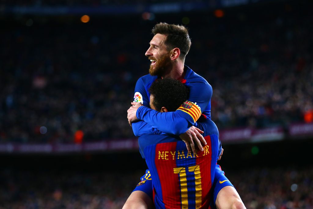 Neymar dan Lionel Messi