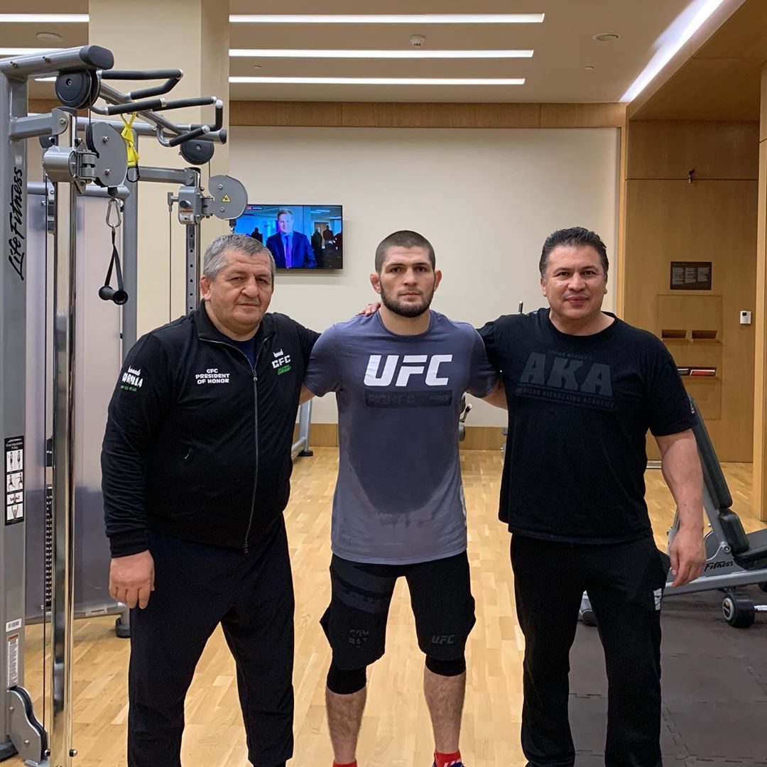 Abdulmanap Nurmagomedov, Khabib Nurmagomedov.