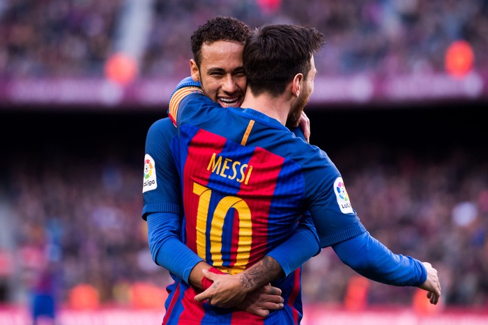 Neymar dan Lionel Messi