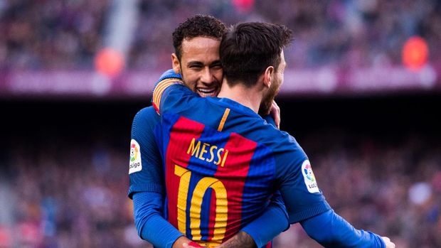 Neymar dan Lionel Messi