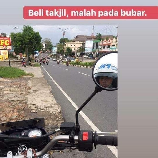 Polisi Militer Ini Mau Beli Takjil, Pedagangnya Malah Kabur